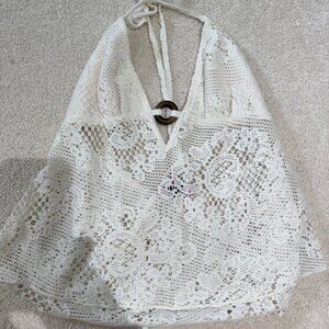 Edikted Women's White and Cream Vest